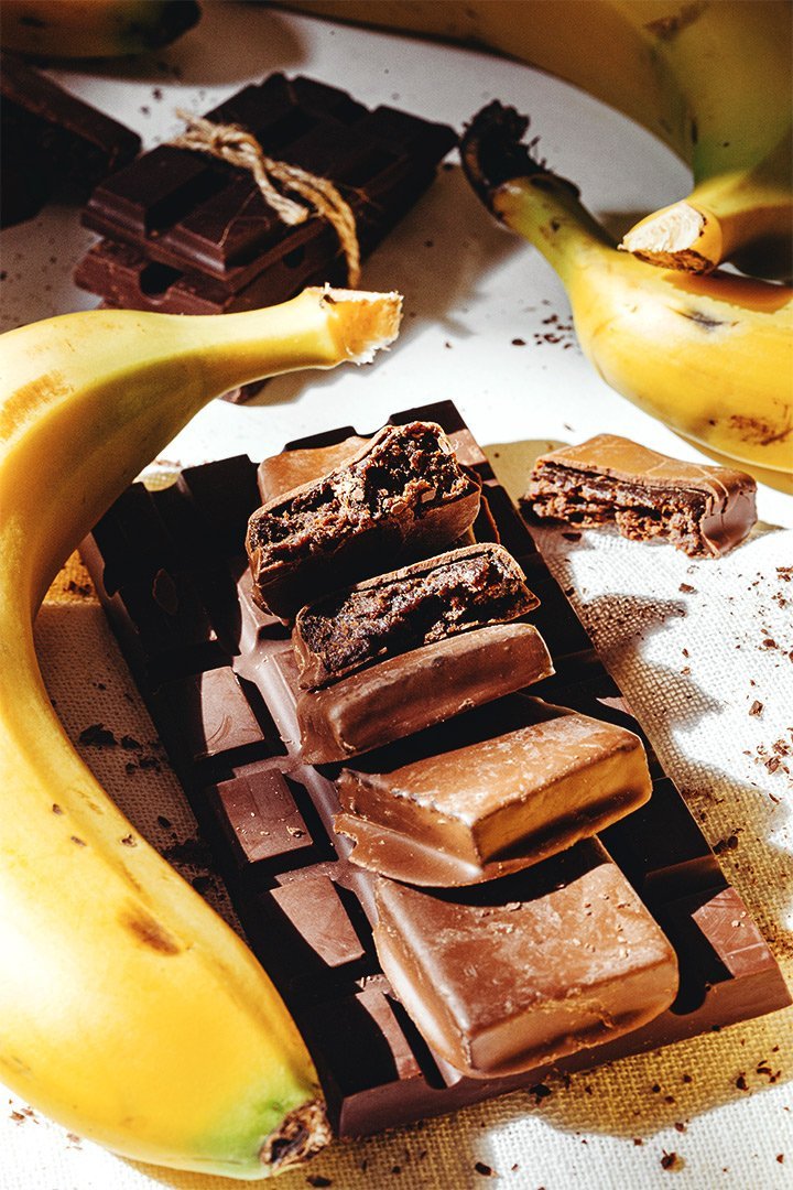 doce saudavel de banana e chocolate