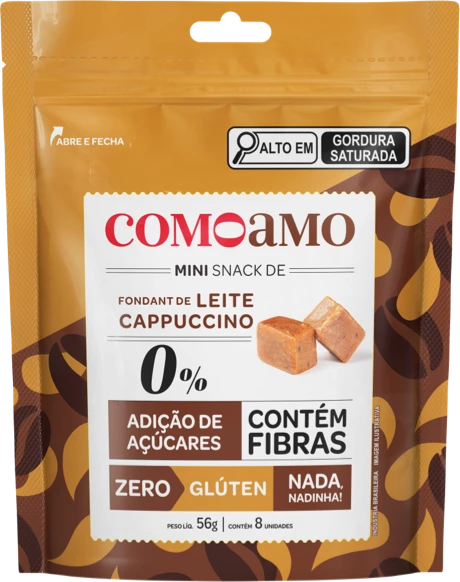 snack saudável de cappuccino