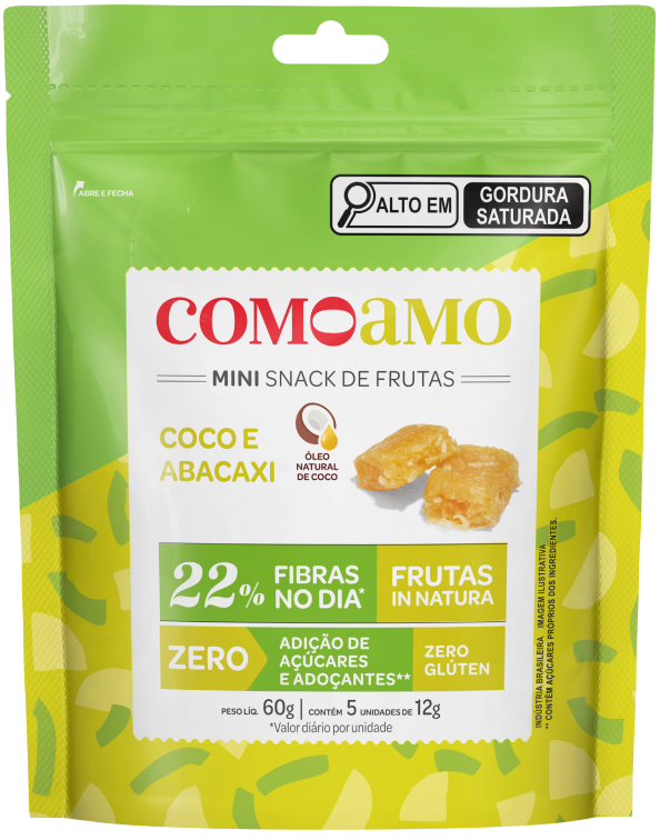 Coco e abacaxi como amo