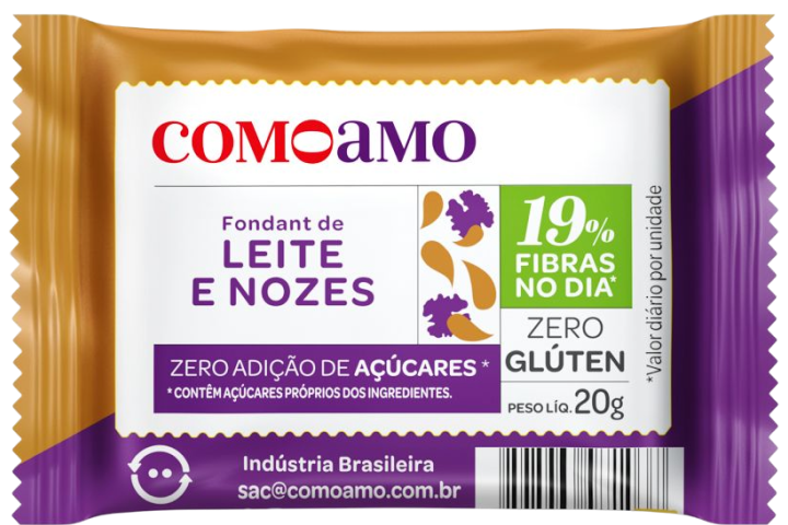Fondant de leite e nozes como amo