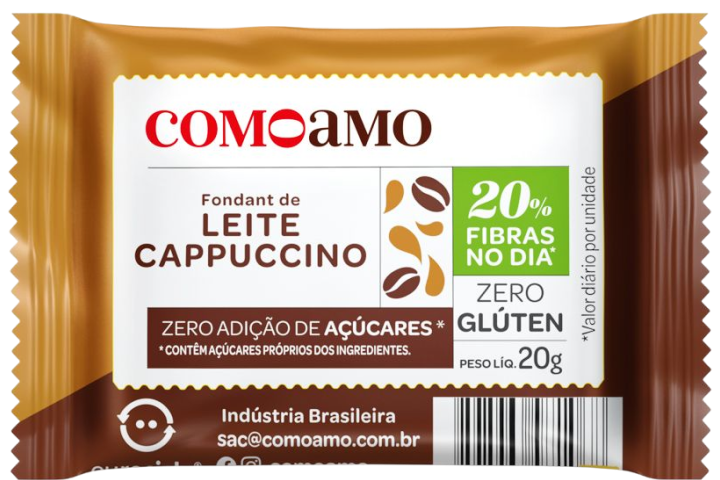Fondant de leite e cappuccino como amo
